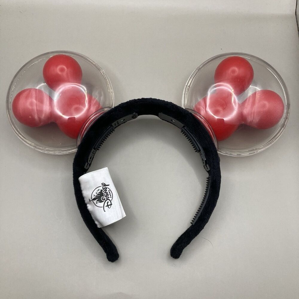 Disney Parks Mickey Mouse Ears Light Up Balloon Red “Best Day Ever” Headband
